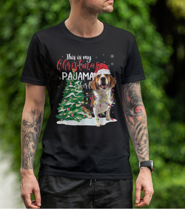 This Is My Christmas Pajama Shirt Beagle Dog T-Shirt
