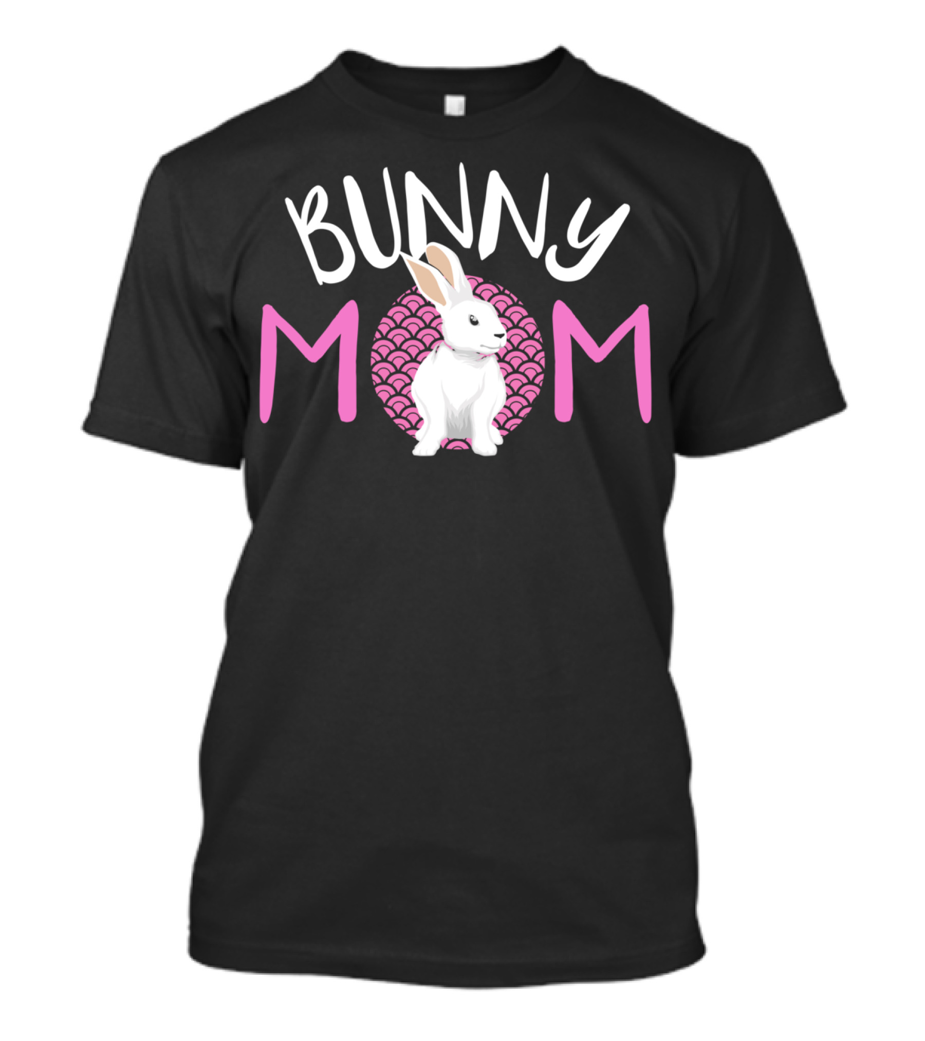 Bunny Mom White Dwarf Rabbit Pink T-Shirt