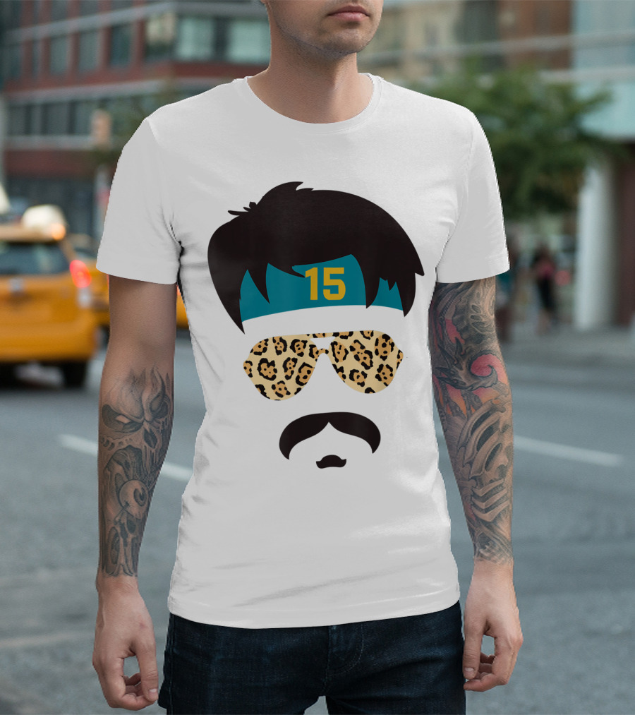 Jacksonville Football Uncle Rico Leopard Sunglasses 15 Headband 904 T-Shirt
