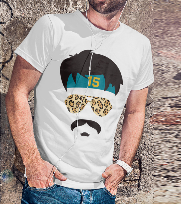 Jacksonville Football Uncle Rico Leopard Sunglasses 15 Headband 904 T-Shirt