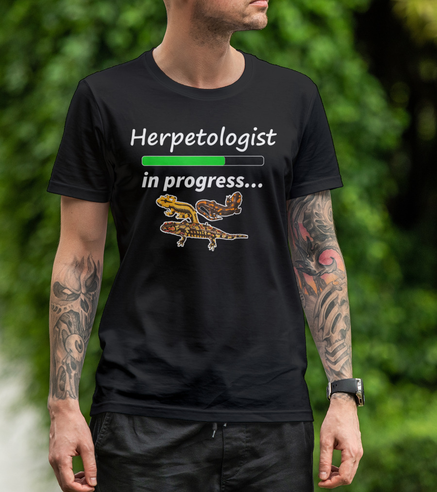 Herpetologist In Progress Tiger Salamander T-Shirt