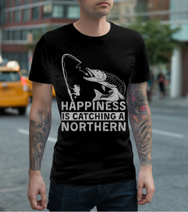 Happiness Is Catching A Northern Pike Camping T-Shirt