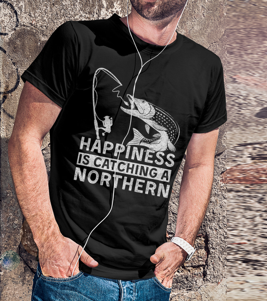 Happiness Is Catching A Northern Pike Camping T-Shirt