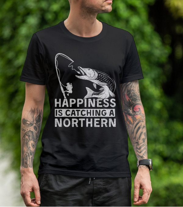 Happiness Is Catching A Northern Pike Camping T-Shirt