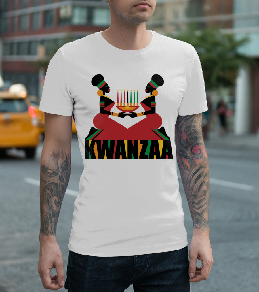 Kwanzaa Celebration African Kinara Tradition T-Shirt