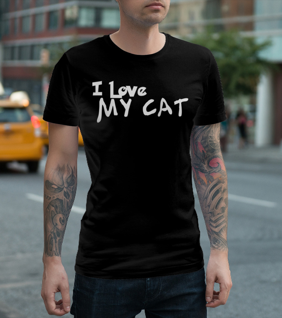 I Love My Cat T-Shirt