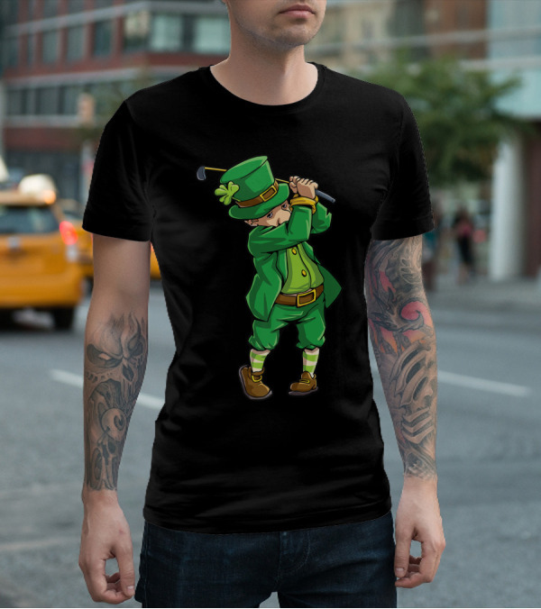 Leprechaun Golf St Patricks Day Boys JD Irish Golfer T-Shirt