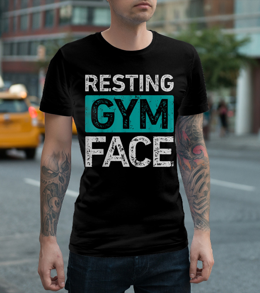 Resting Gym Face Fitness T-Shirt