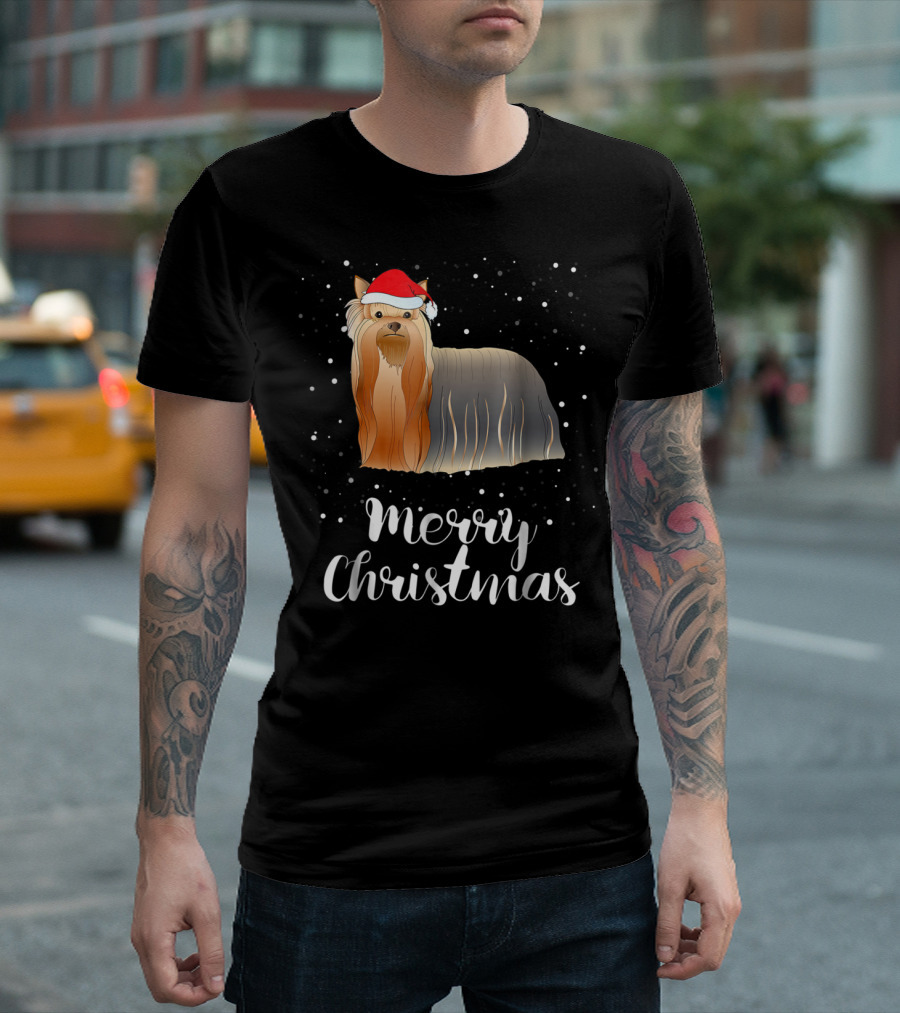 Merry Christmas Shih Tzu Family Group Matching T-Shirt