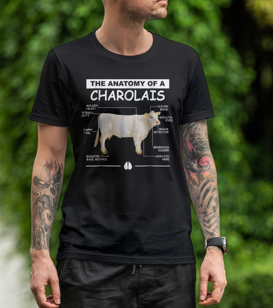 The Anatomy Of A Charolais Cow With Clever Mind And Soulful Eyes T-Shirt