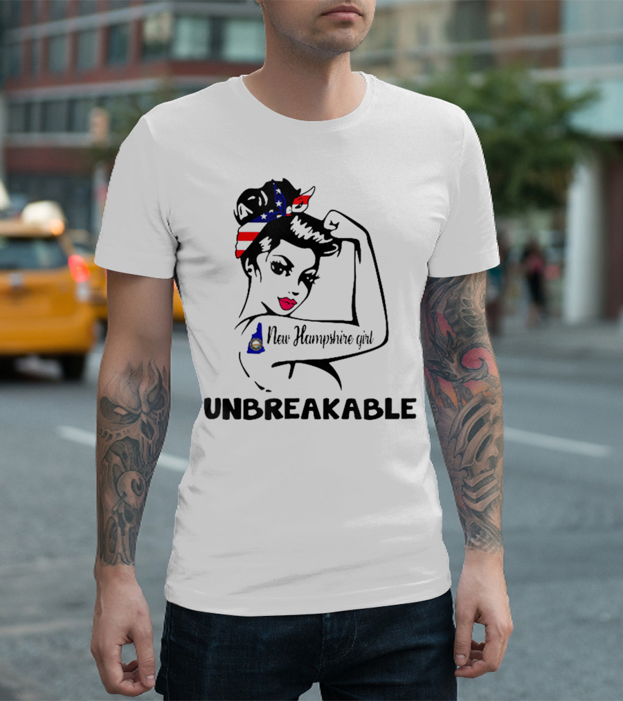 New Hampshire Girl Unbreakable Vintage Patriotic T-Shirt