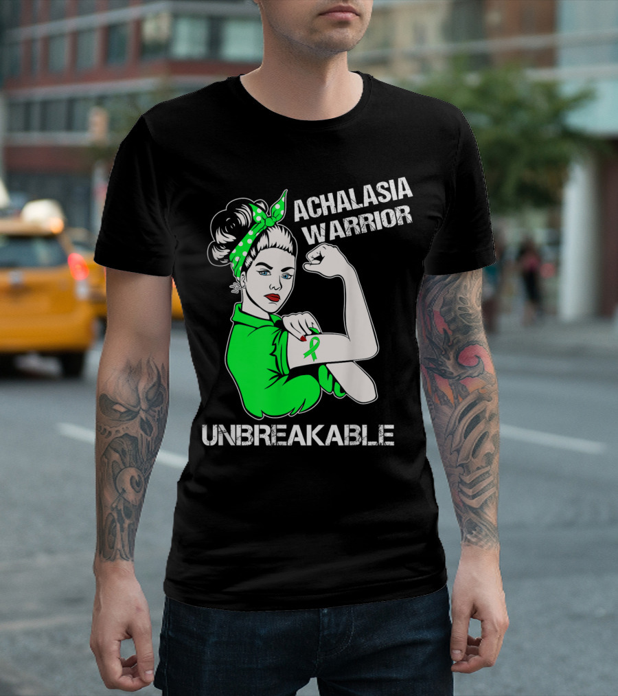 Achalasia Warrior Unbreakable Strong Woman Rosie T-Shirt