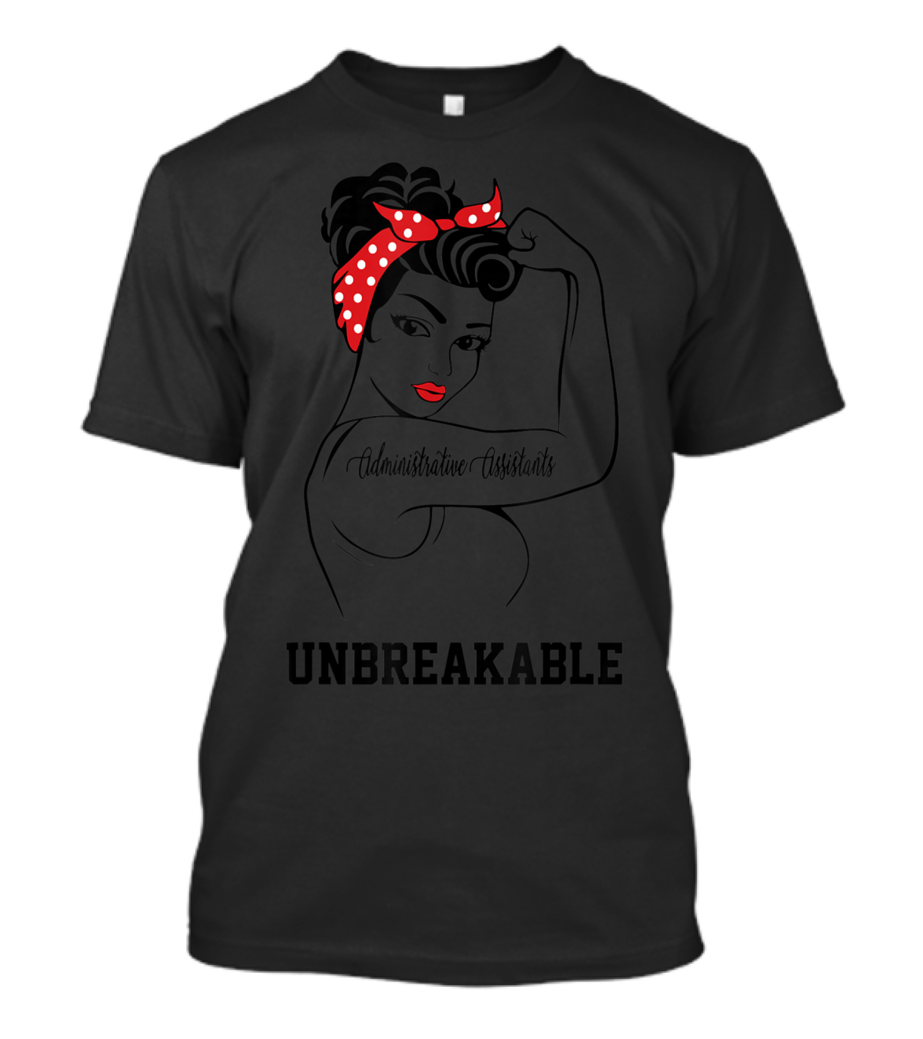 Administrative Assistants Unbreakable Strength Retro Bandana T-Shirt