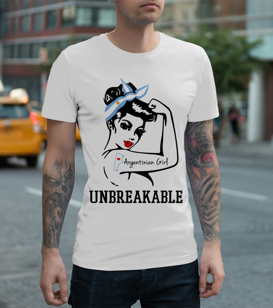 Argentinian Girl Unbreakable Iconic Tattoo T-Shirt