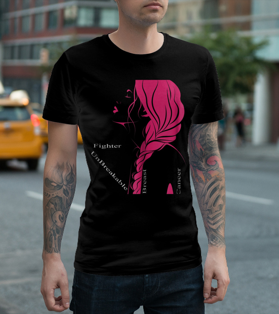 Breast Cancer Fighter Unbreakable Warrior T-Shirt