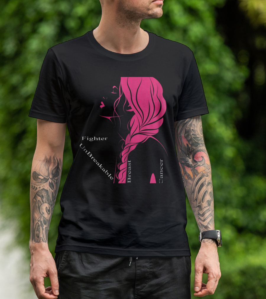 Breast Cancer Fighter Unbreakable Warrior T-Shirt