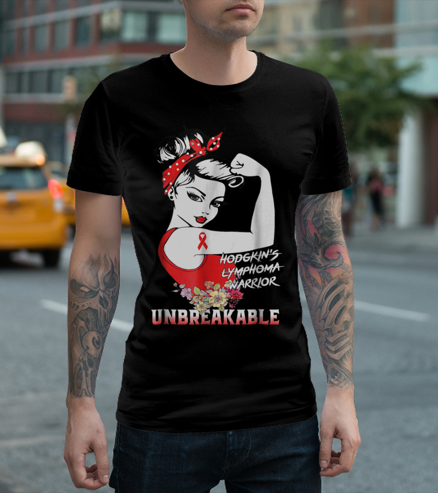 Hodgkin's Lymphoma Warrior Unbreakable T-Shirt
