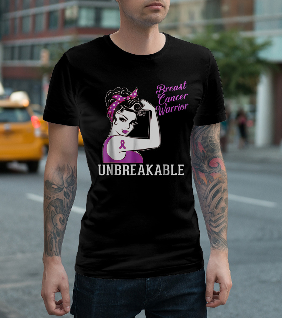 Breast Cancer Warrior Unbreakable T-Shirt