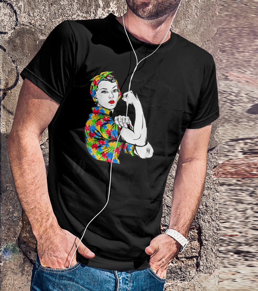 Autism LiLi Unbreakable Puzzle Pattern Empowerment T-Shirt