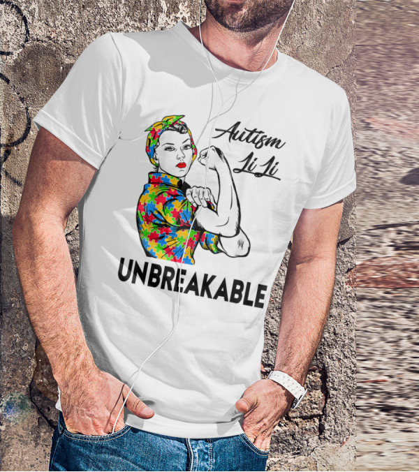 Autism LiLi Unbreakable Puzzle Pattern Empowerment T-Shirt