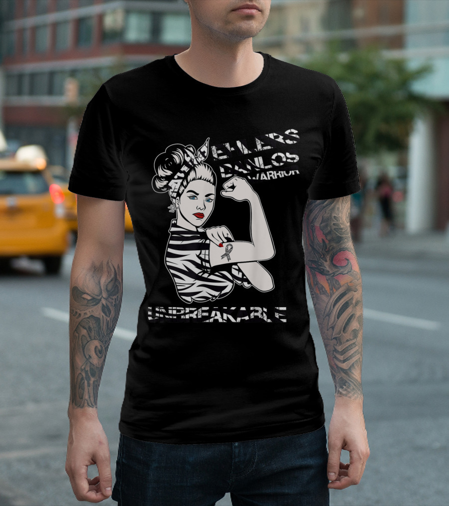 Ehlers Danlos Warrior Unbreakable Pin-Up Strength T-Shirt