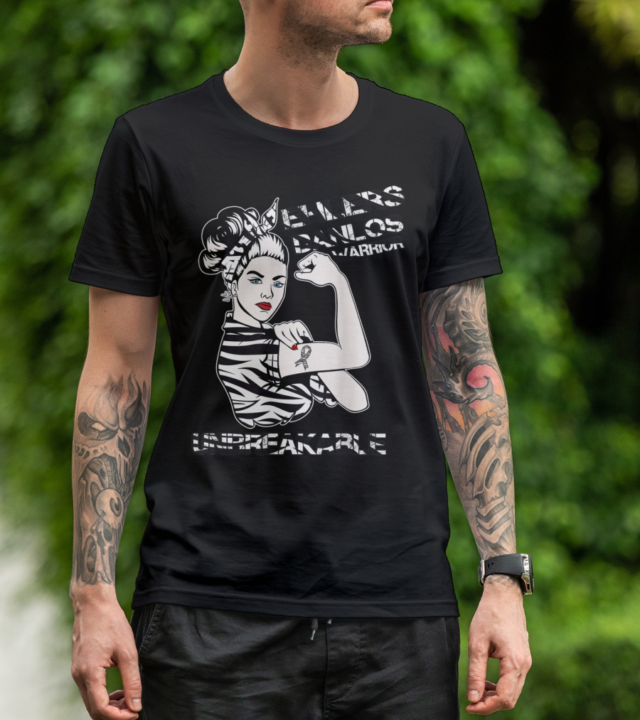 Ehlers Danlos Warrior Unbreakable Pin-Up Strength T-Shirt