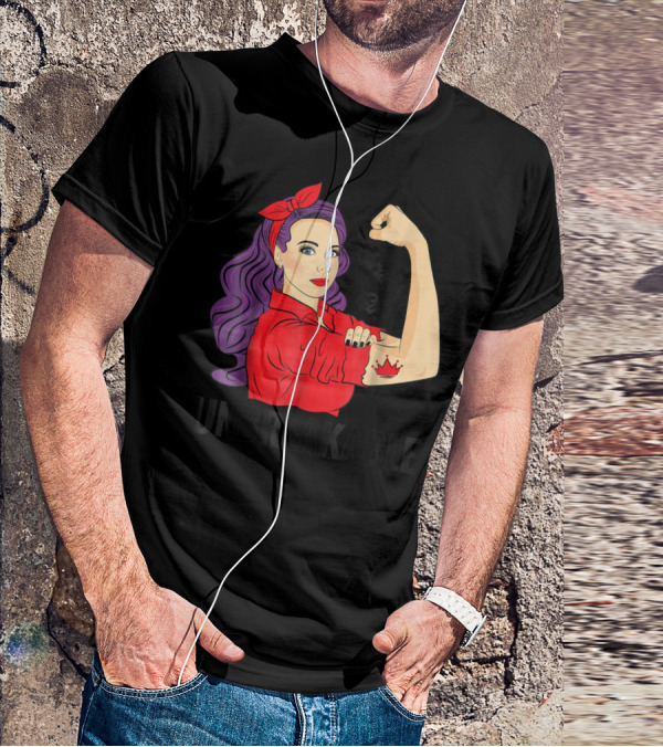 February Girl Unbreakable With Crown Tattoo Retro T-Shirt