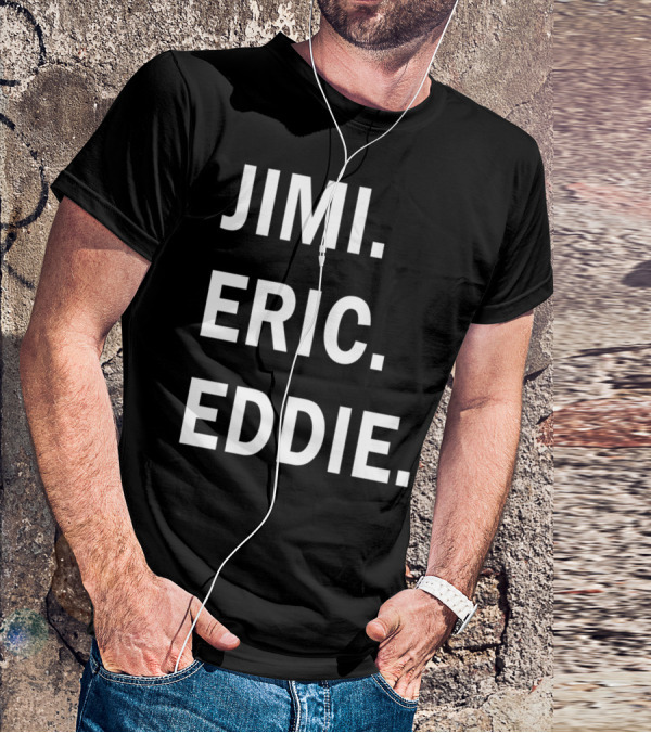 Guitar Gods Jimi Eric Eddie Musician Legends T-Shirt