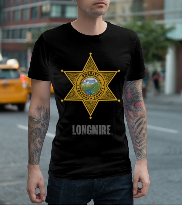Longmire Sheriff Absaroka County Badge T-Shirt