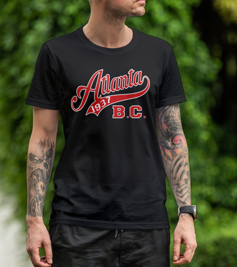 Atlanta 1937 B.C. Negro Baseball League Apparel Blk T-Shirt