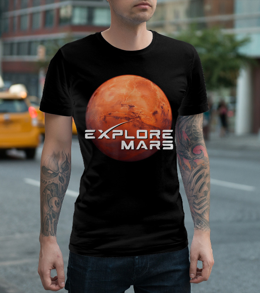 Explore Mars SpaceX Mars Exploration T-Shirt