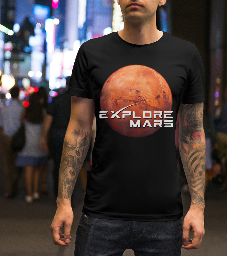 Explore Mars SpaceX Mars Exploration T-Shirt