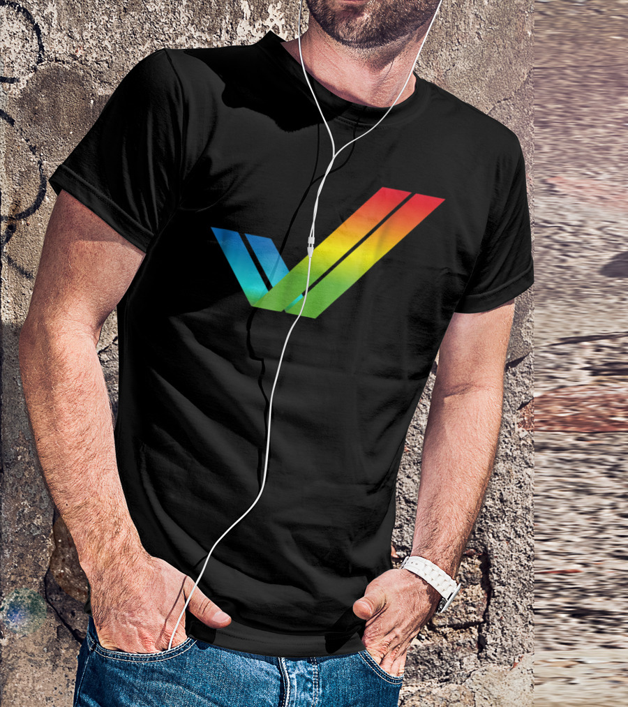 Amiga Rainbow Tick Computer T-Shirt