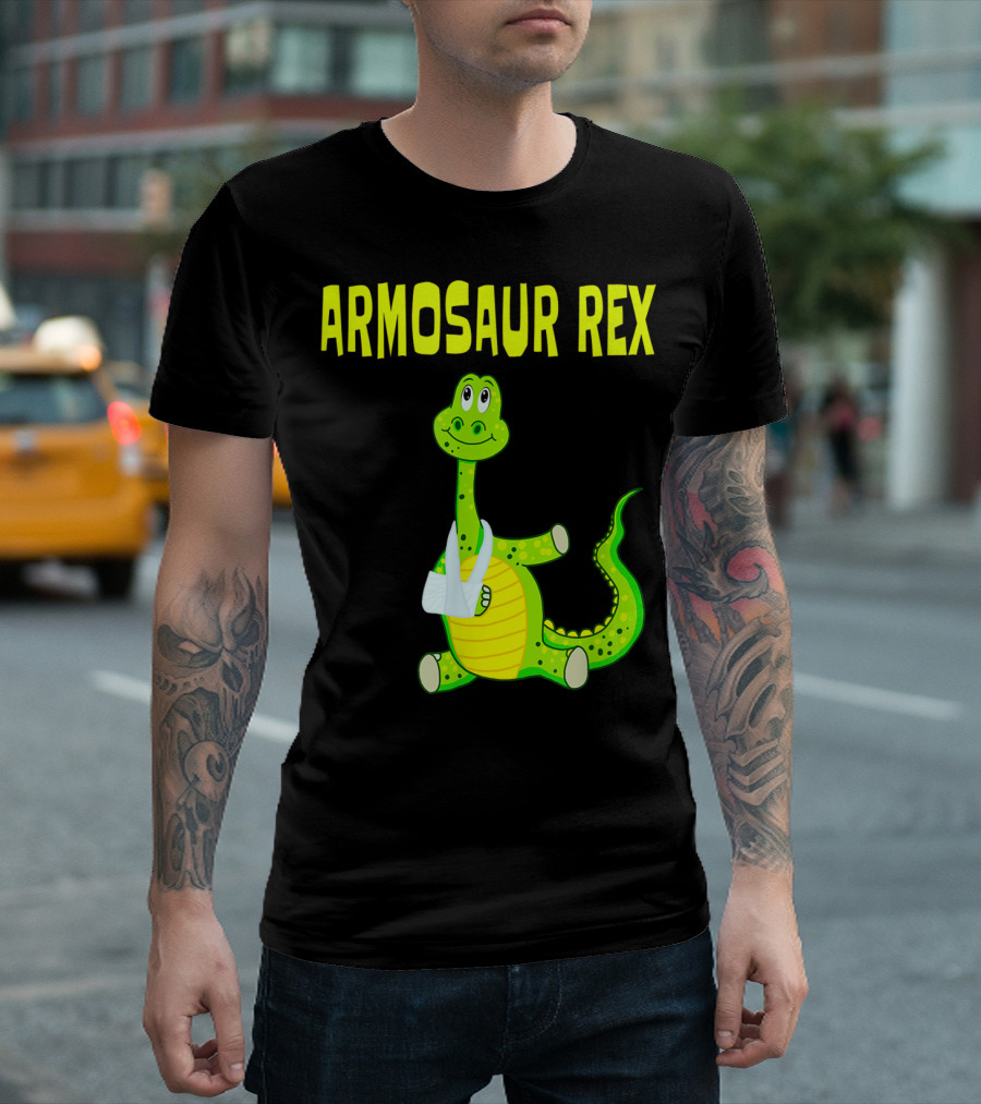 Armosaur Rex Funny Broken Arm Dinosaur T-Shirt