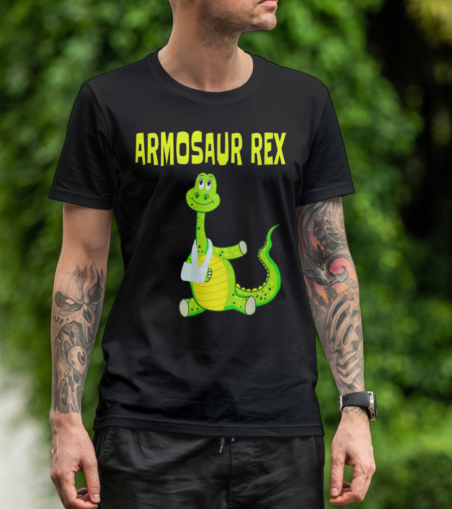 Armosaur Rex Funny Broken Arm Dinosaur T-Shirt