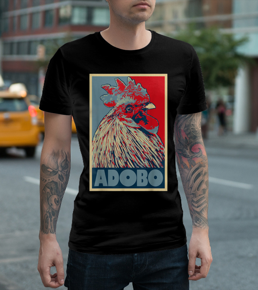 HOPE Adobo for FilAm Families and Friends Rooster T-Shirt