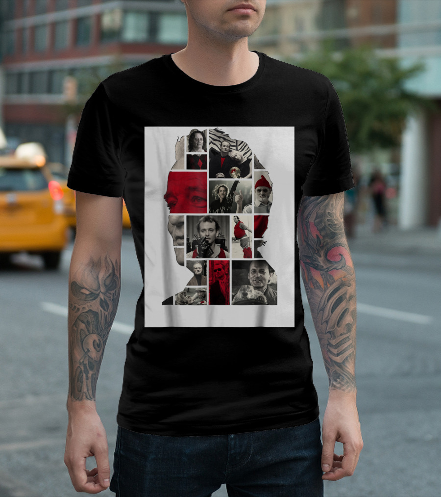 Classic Bill Murray Film Collage T-Shirt