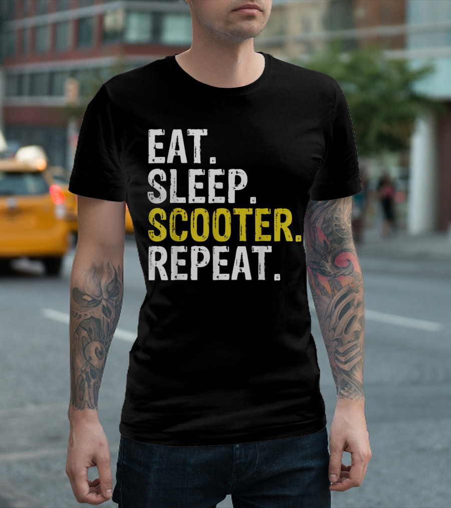 Eat Sleep Scooter Repeat T-Shirt