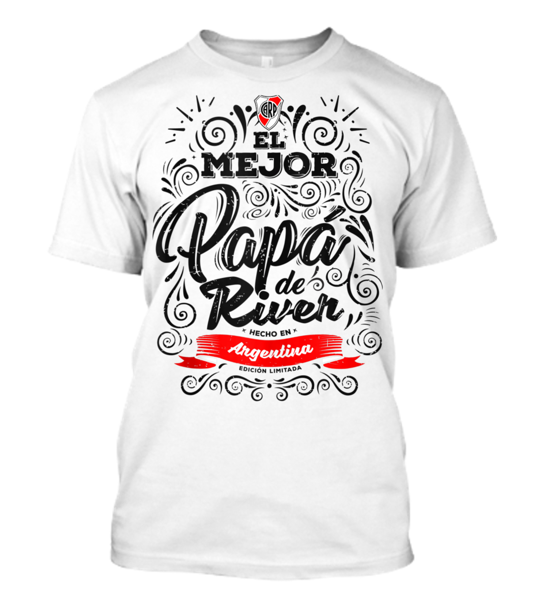 El Mejor Papá De River Hecho En Argentina CARP River Plate T-Shirt