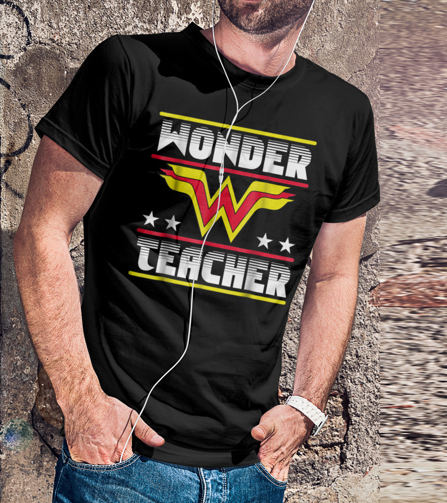 Wonder Teacher Stars W T-Shirt