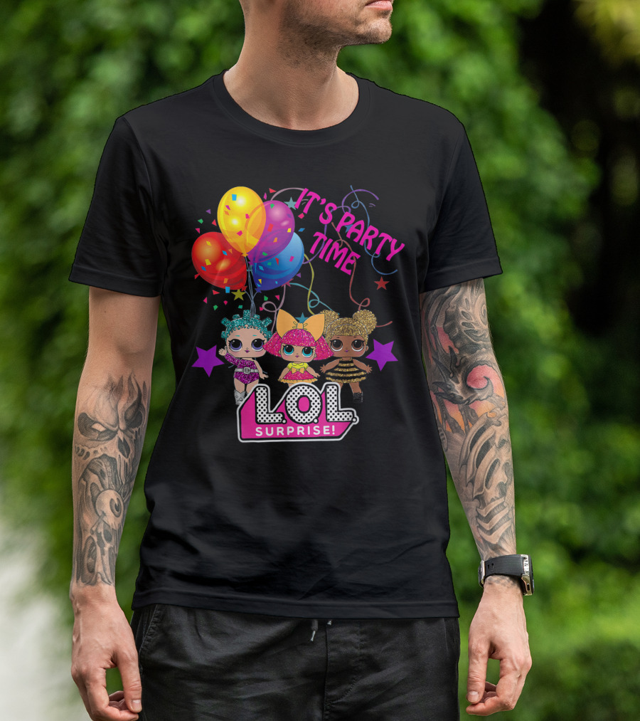 LOL Surprise It's Party Time Balloons And Characters T-Shirt