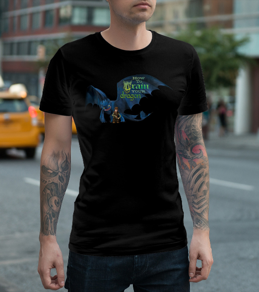 How to Train Your Dragon Toothless and Hiccup Kids Dreamworks T-Shirt