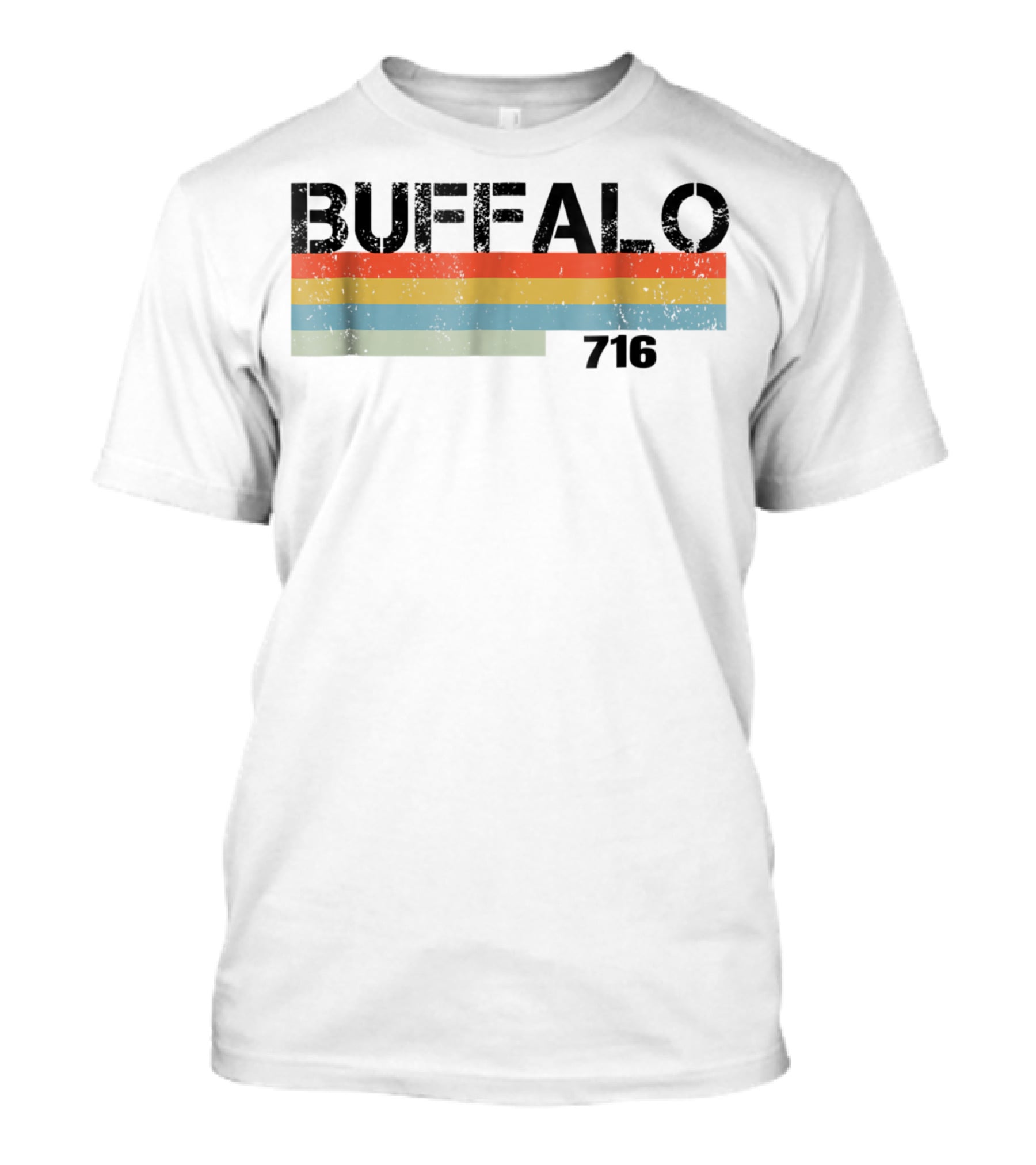 Buffalo 716 Vintage 1980s Striped T-Shirt