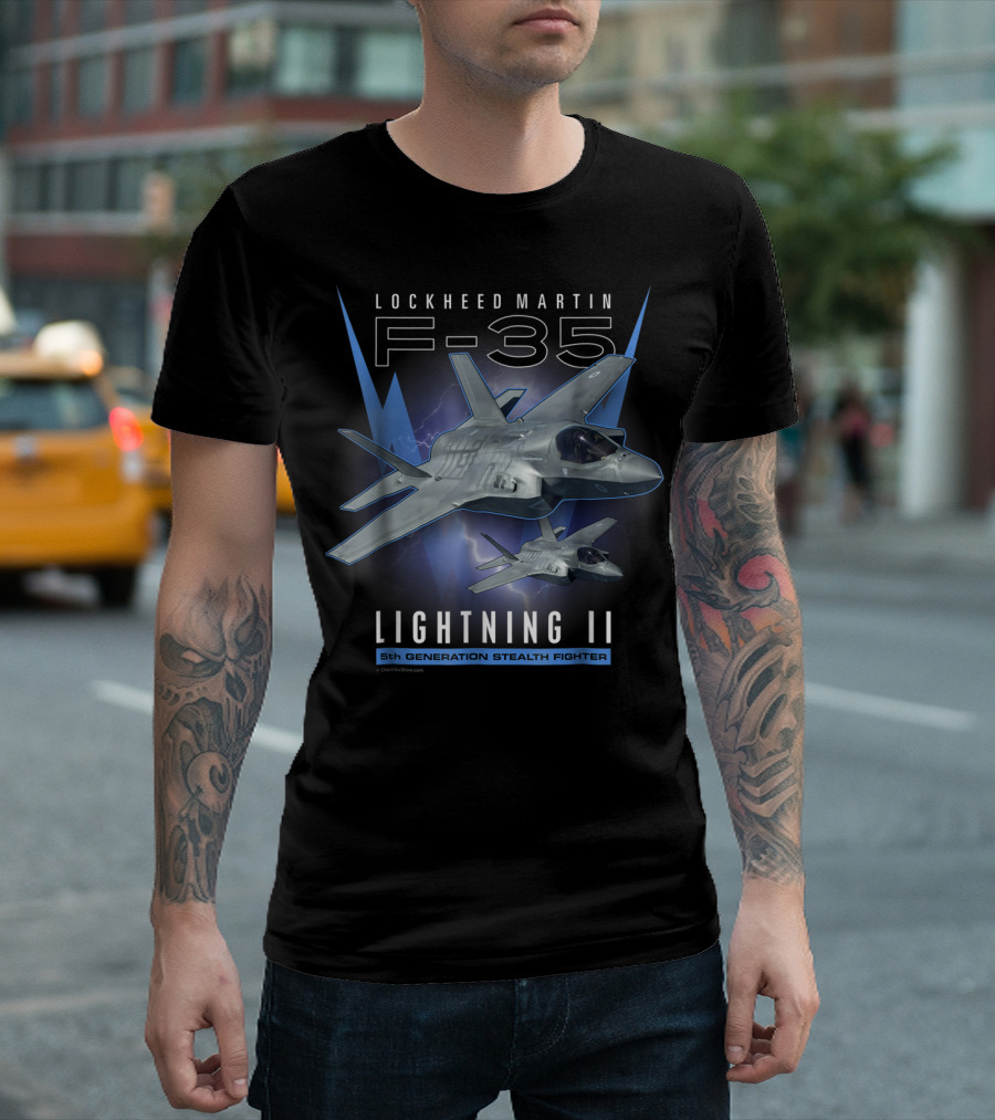 Lockheed Martin F-35 Lightning II 5th Generation Stealth Fighter T-Shirt
