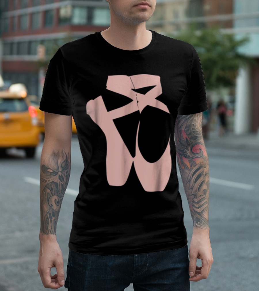 Ballet Dancer Pointe Shoe Ballerina Dancing Barre T-Shirt