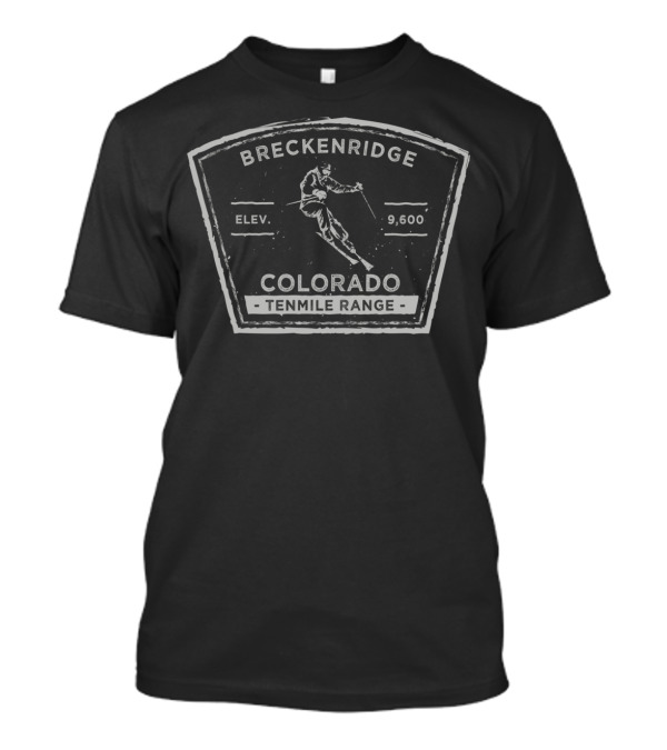Breckenridge Colorado Tenmile Range Elevation 9600 Skiing T-Shirt