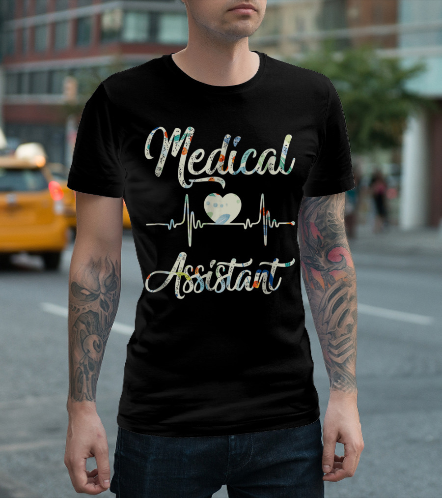 Medical Assistant Heart EKG T-Shirt