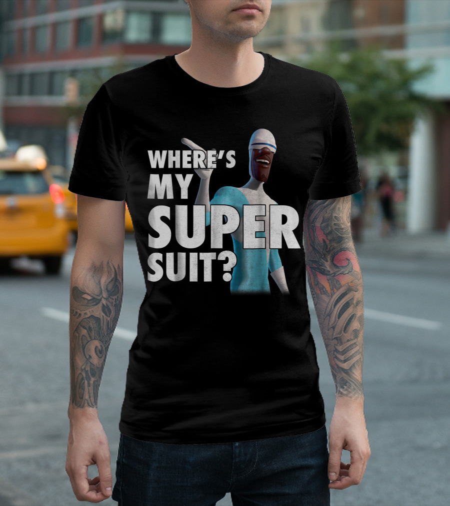 Disney Pixar Incredibles Frozone Where's My Super Suit? T-Shirt