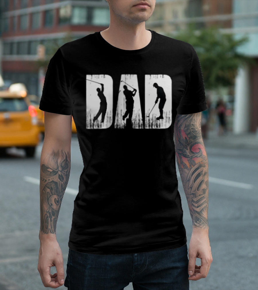 Dad Golf Player Sport Style Game T-Shirt