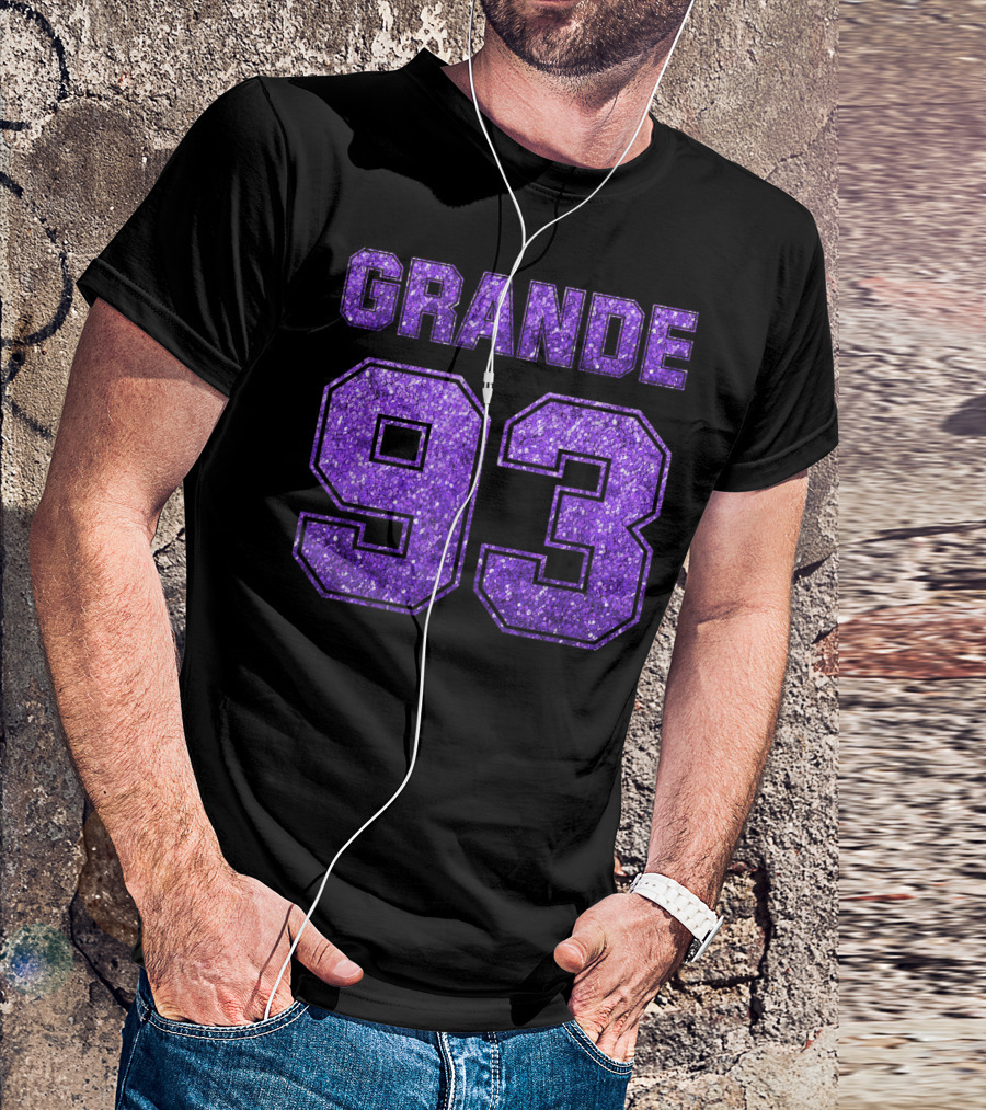 Grande 93 Purple Glitter Deluxe T-Shirt